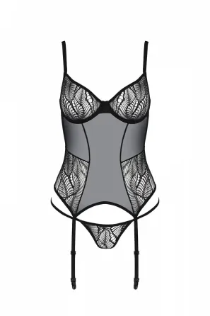 Корсет Passion LEAFA CORSET black S/M - ECO Passion Львів