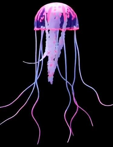 Світні медузи для акваріума. Силіконові декорації для акваріума Рожевий Київ - фото 1