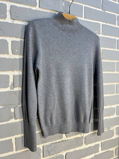 Светр жіночий водолазка гольф базовий A-N 5688 , сірий, 42-46 Київ - фото 14