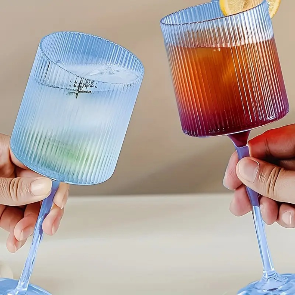 Бокал для вина 350 мл, 1 шт, прочный, пластиковый, многоразовый, для вин и напитков прозрачно-синий Каменец-Подольский - изображение 4