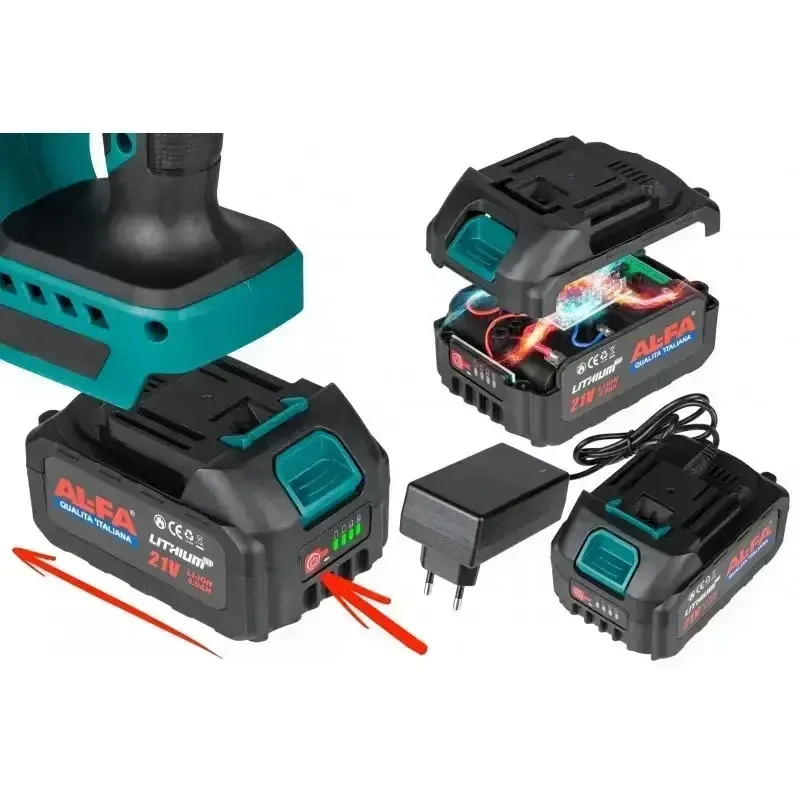 Аккумуляторные цепные пилки ALFA, Аккумуляторная пила ALCRH-21BL-2, Аккумуляторная пила 2 мощных аккумулятора 21V 4.0Ah Львов - изображение 10