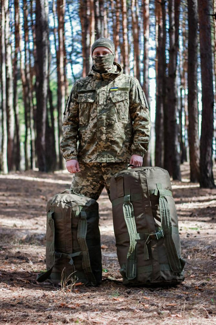 Військовий баул 70л хакі матеріал КОРДУРА армійська міцна сумка-баул 70 л   WASA Львів - фото 5