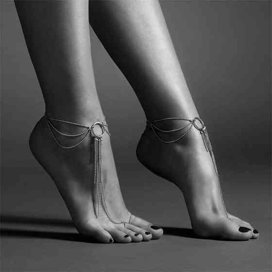 Браслети для ніг Bijoux Indiscrets Magnifique Feet Chain, сріблясті Sex Aura Київ