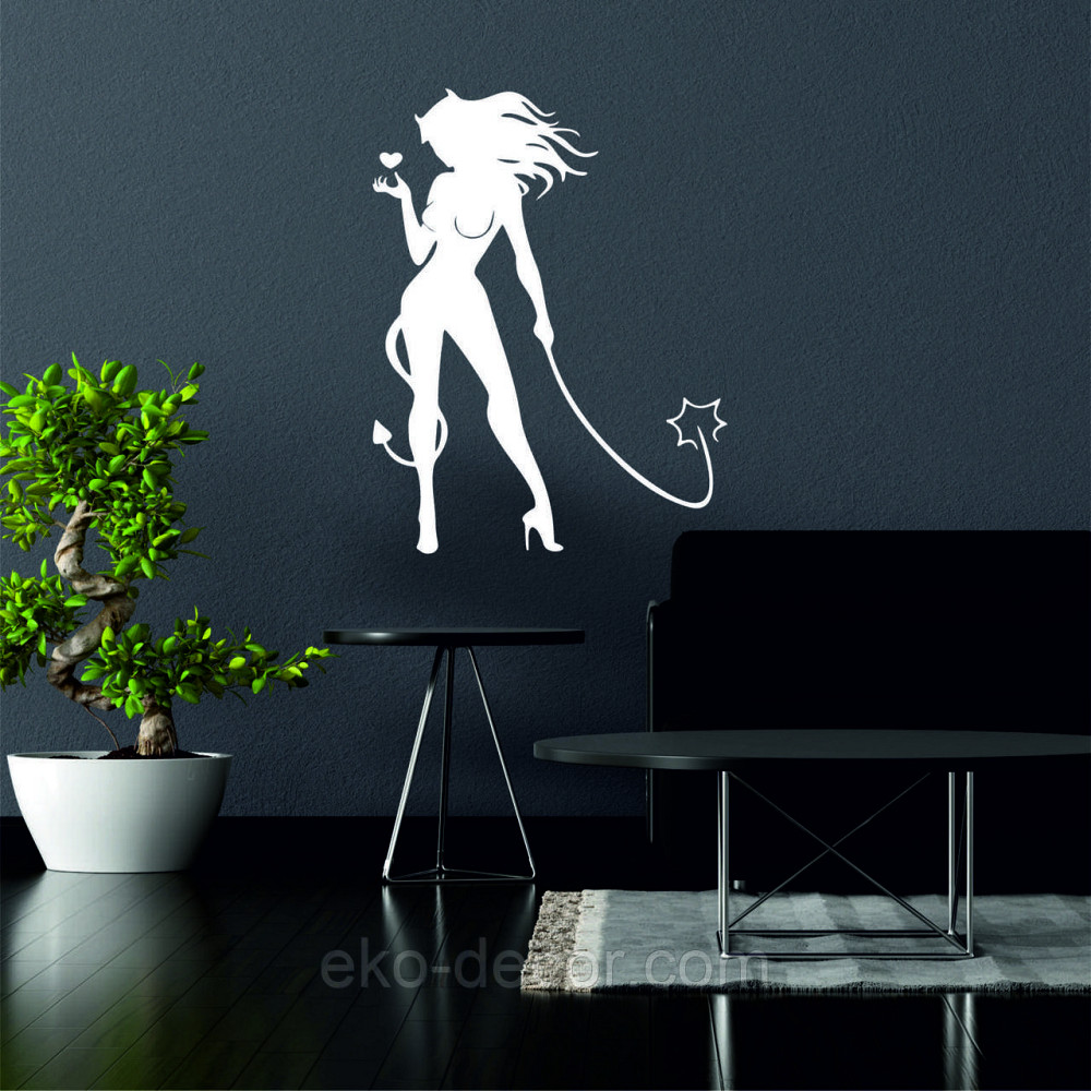 Декоративное настенное Панно «Дьяволица», Декор на стену 110*83 см, Белый Киев - изображение 4