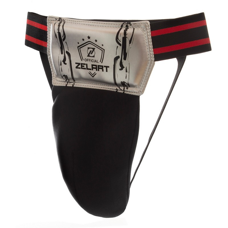 Защита паха мужская ZELART BO-1383 размер S-L черный-белый Защита для боевых искусств Киев - изображение 3