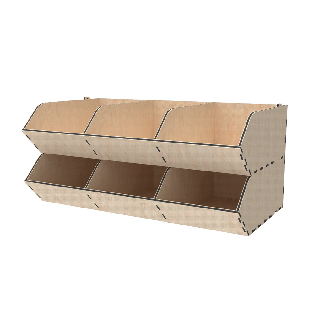 Диспенсер EKOSTAR из фанеры 6 ячеек 440х250х200 Киев - изображение 1