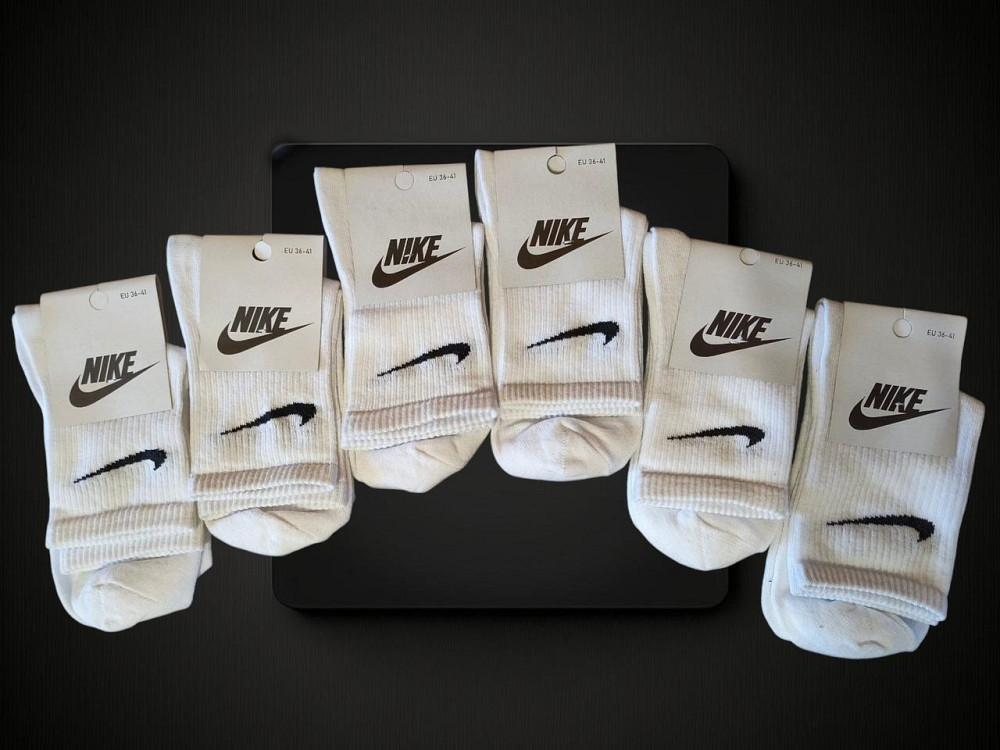 Жіночі шкарпетки білі високі. Набір 6 шт. Розмір 36-41 Київ - фото 4