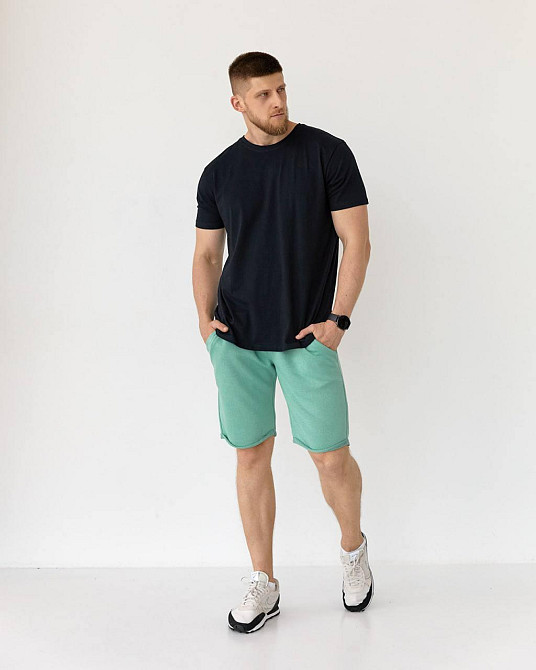 Футболка чоловіча котон Чорний M Харків - фото 2