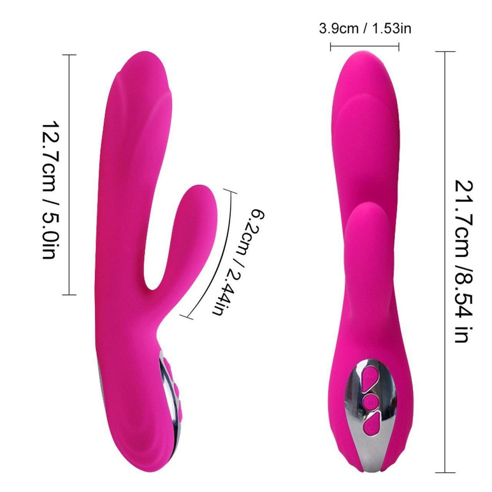 Вібратор - Joker Heating Double Vibrating Massage Stick Pink Sex Aura Київ - фото 7