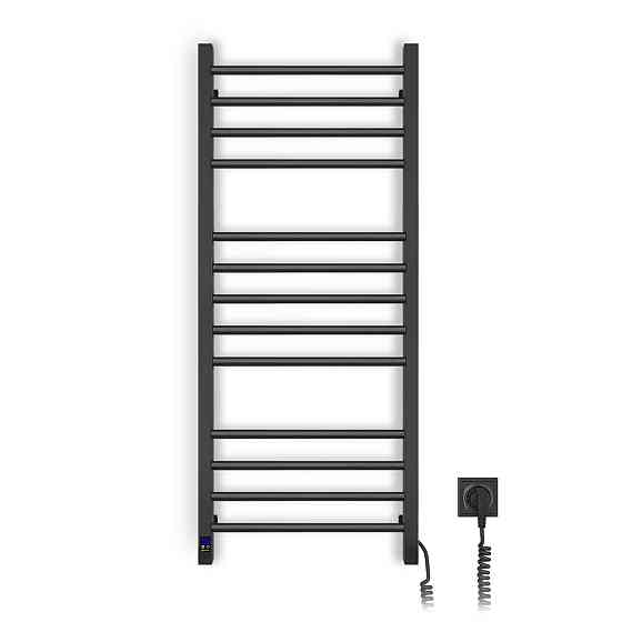 Полотенцесушитель электрический Navin Классик Квадро 500х1200 Sensor с таймером, чорний (12-216053-5012) Киев