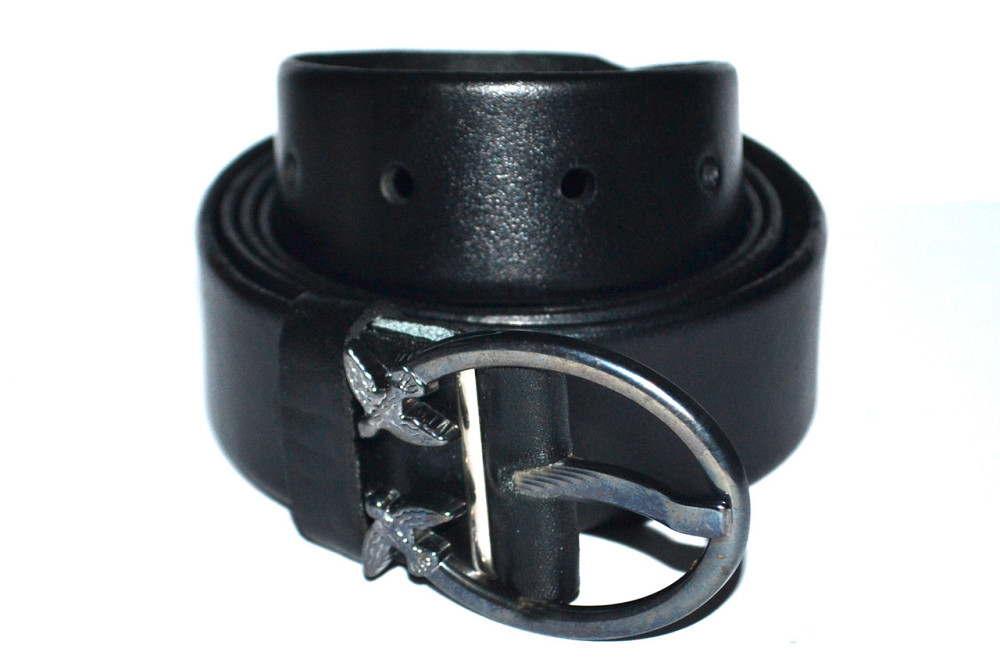 Шкіряний ремінь жіночий чорний 1250х35 мм Одеса - фото 7