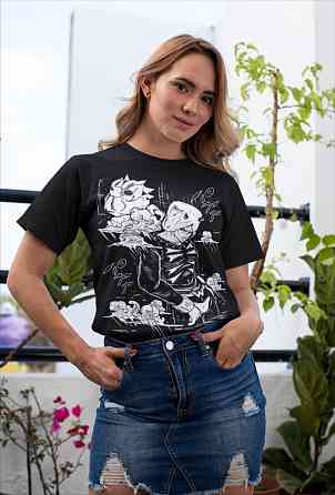 Футболка для мальчика аниме Джоджо С Бизарре Адвентуре оверсайз (рост от 165 до 180 ) Черний AnimeJ0101m Днепр