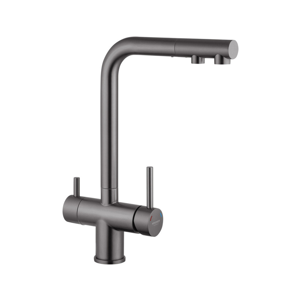Змішувач для кухні з під'єднанням до фільтра Kroner KRP Edelstahl Klassisch — PVD03811 Київ - фото 1