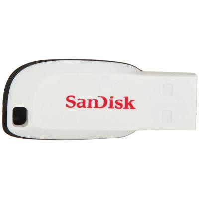 USB флеш накопичувач SanDisk 16GB Cruzer Blade White USB 2.0 (SDCZ50C-016G-B35W) Вінниця - фото 1