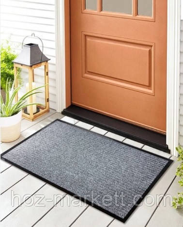 Коврик 90 х 150 см серый грязезащитный килим Харьков - изображение 1
