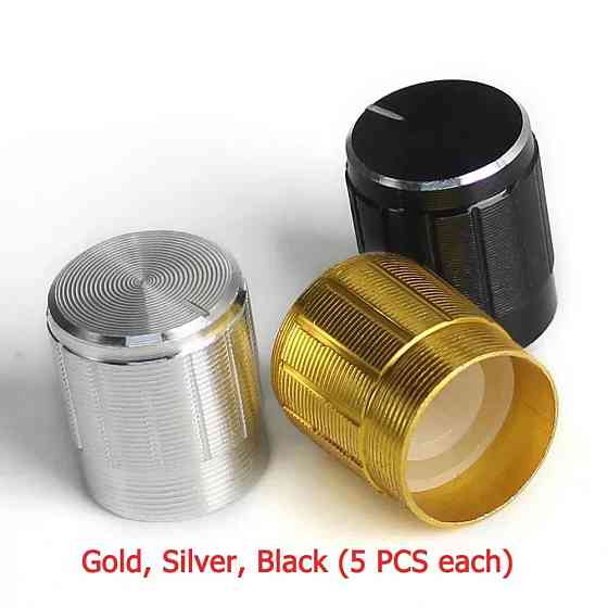 Набір з 10 алюмінієвих колпачків для ручок енкодера 14мм Київ