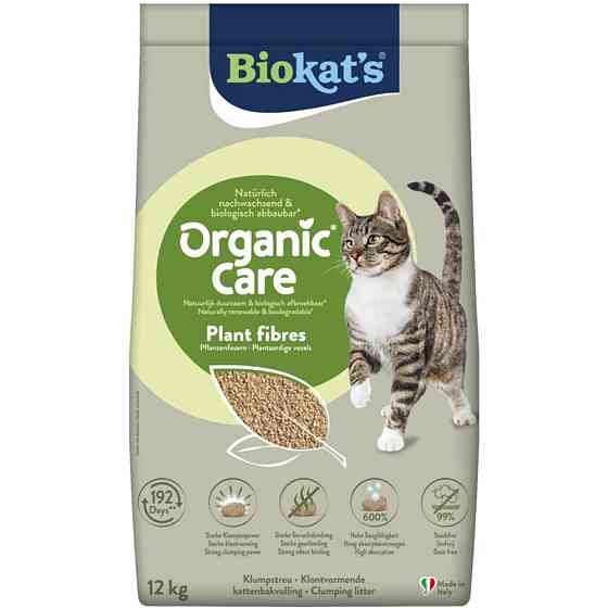 Наповнювач рослинний Biokats для котячого туалету Organic Care 30л/12кг Киев