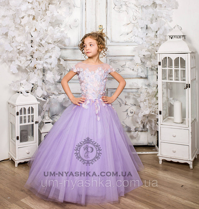 Пышное нарядное платье с цветами Ария на 6-7 лет Кривой Рог - изображение 8