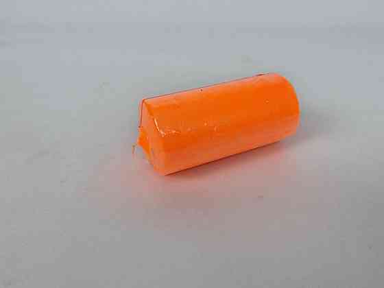 Цветная Цилиндр парафиновая свеча (50/100) ОРАНЖЕВАЯ крашеная  внутри белая (1 шт) Харьков