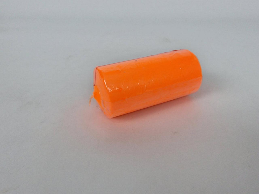 Цветная Цилиндр парафиновая свеча (50/100) ОРАНЖЕВАЯ крашеная  внутри белая (1 шт) Харьков - изображение 2
