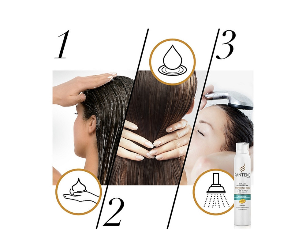 Бальзам-ополіскувач "Повітряна пінка" Pantene Pro-V Aqua Light Виноградів - фото 4