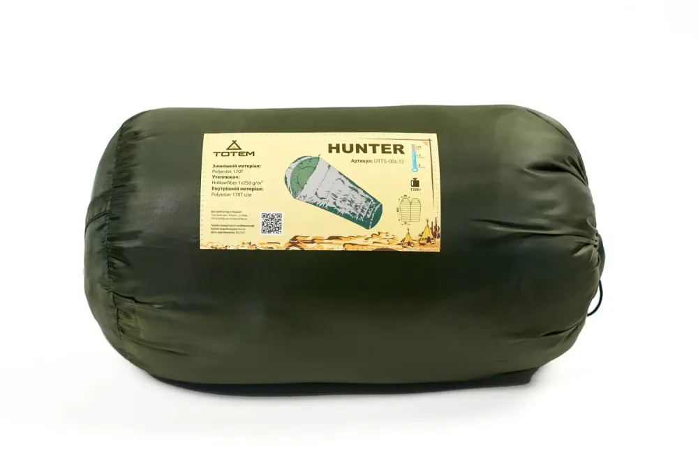Спальный мешок Totem Hunter XXL кокон левый olive 220/90 UTTS-005 Киев - изображение 4
