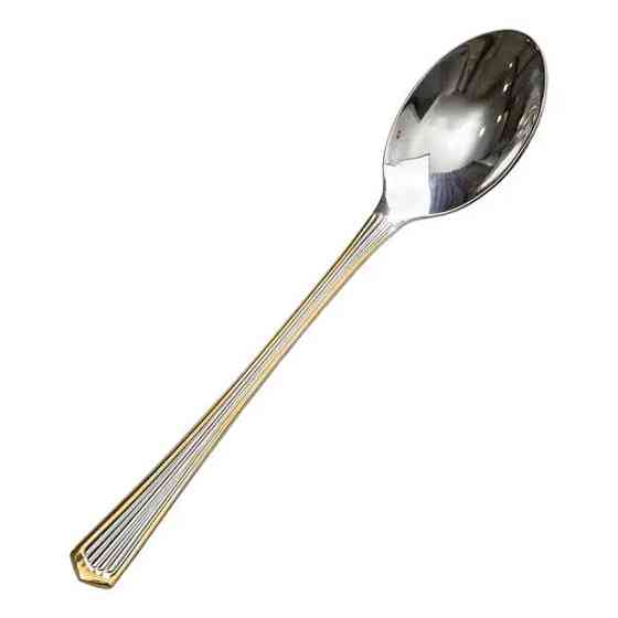 Yiwu Набір ложок для кави 6 штук з нержавіючої сталі ложки для кави 12.3 см Срібло із золотим о Київ