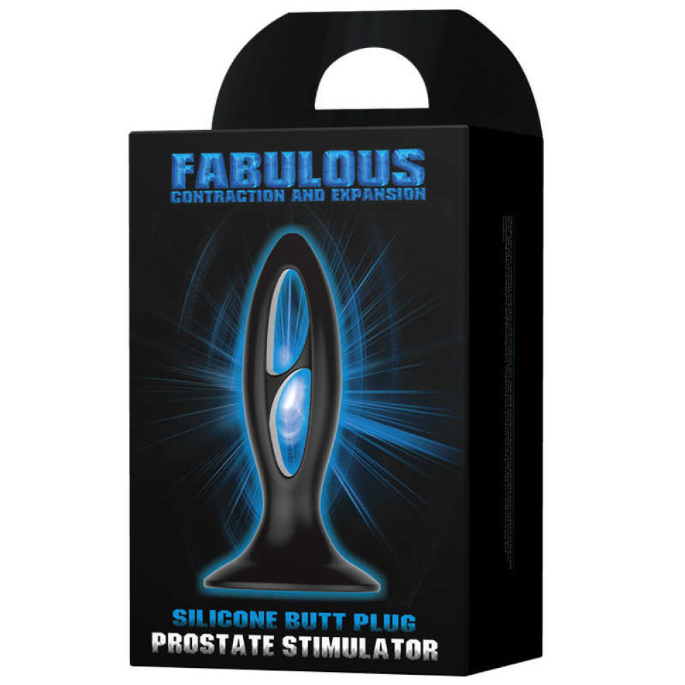 Анальна пробка з присоскою Fabulous Silicone, чорна Sex Aura Київ - фото 7