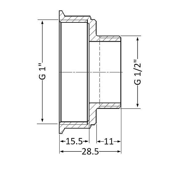 Перехідник Thermo Alliance Standart 1"х1/2" ВН SD4092515 Київ
