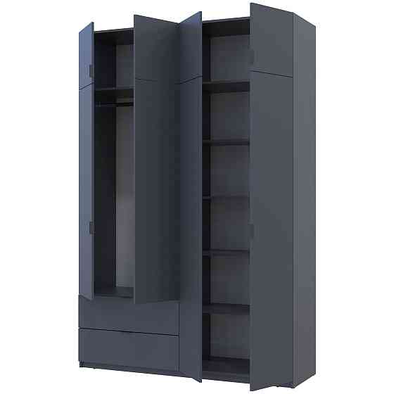 Шкаф распашной с антресолью Doros Лукас 160х50х240 см Графит (DRS-011194) Днепр