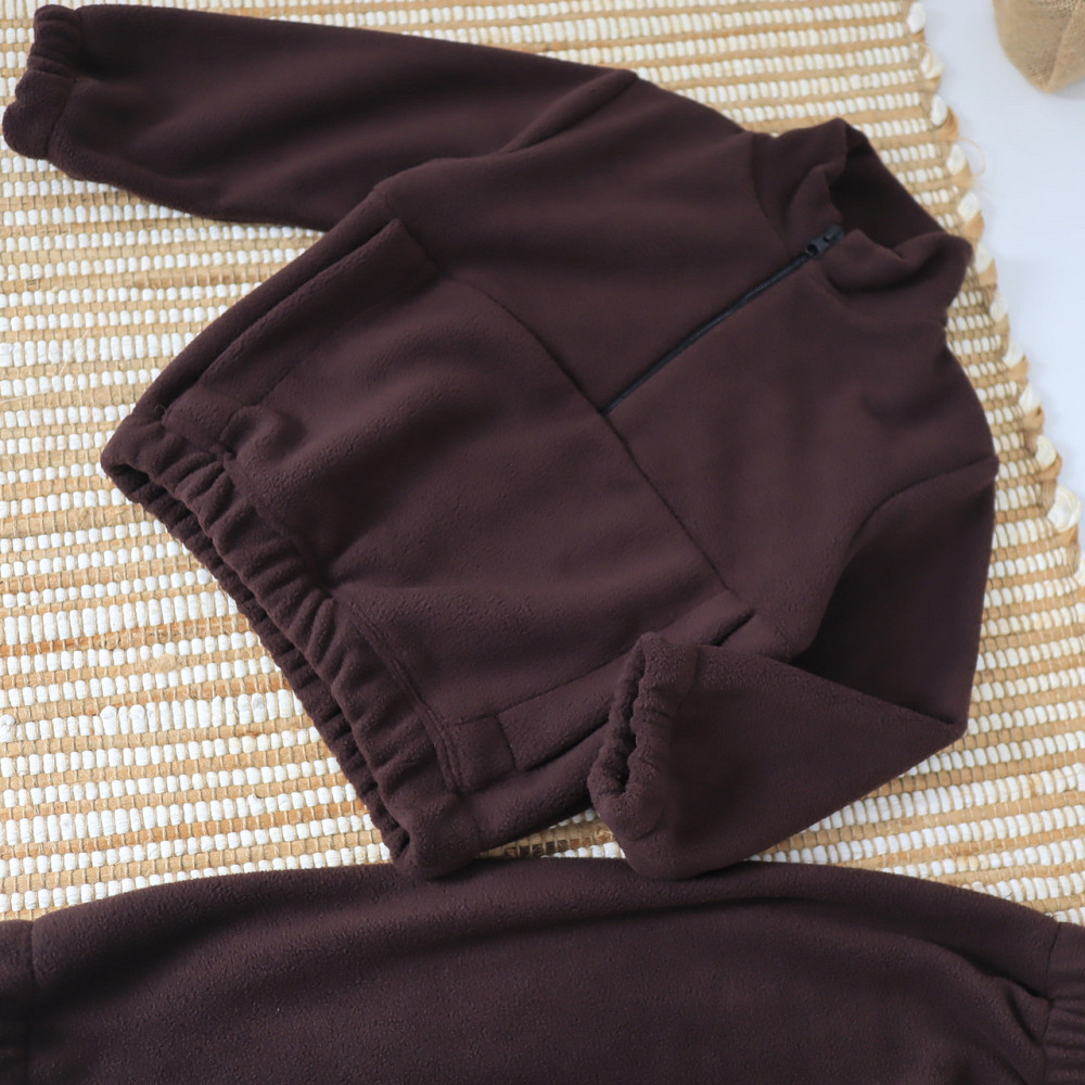 Дитячий флісовий костюм (толстовка +штани) коричневий Кам'янець-Подільський - фото 6