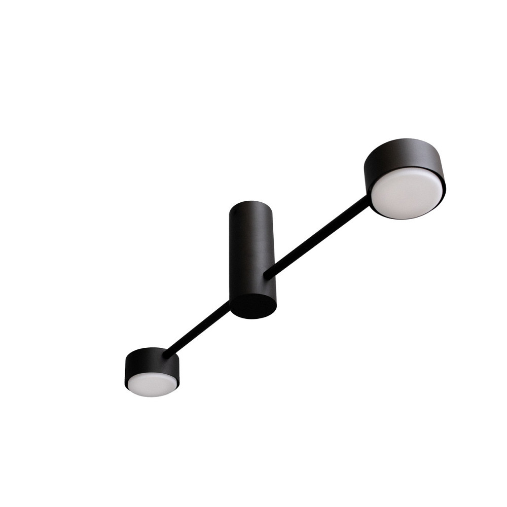 Люстра потолочная MSK Electric Copter на два круглых плафона под лампы GX53 черная NL 8041-2 BK Одесса - изображение 2