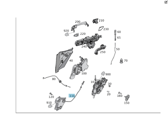Mercedes-Benz  A1667600900 Серводівник задніх лівих дверей ML/GLE W166 GLE Coupe C292 GL/GLS X166 Одесса