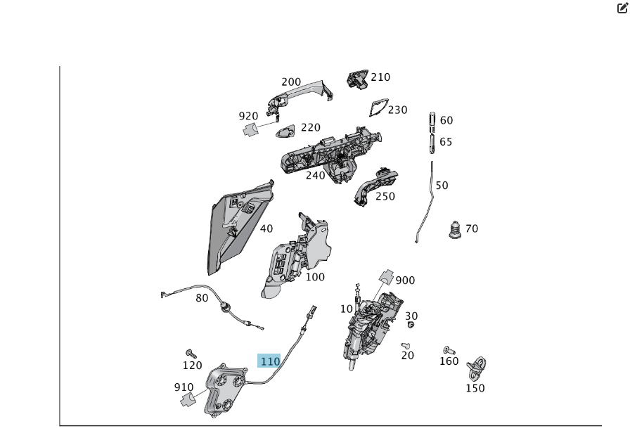 Mercedes-Benz  A1667600900 Серводівник задніх лівих дверей ML/GLE W166 GLE Coupe C292 GL/GLS X166 Одесса - изображение 5