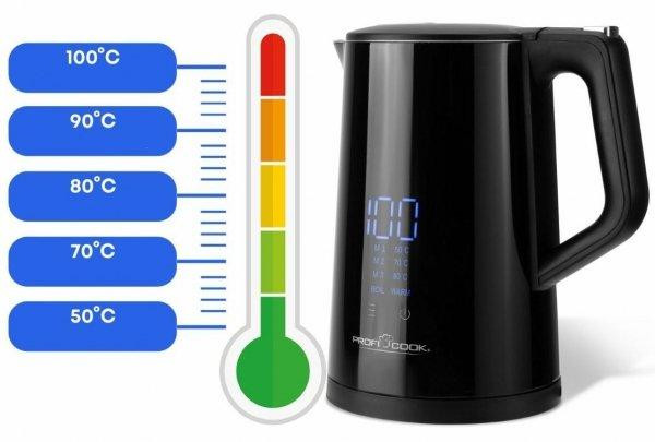 Електричний чайник 1,7 літра сенсорний ProfiCook PC-WKS (1243) 2200 Вт Нововолинськ - фото 8