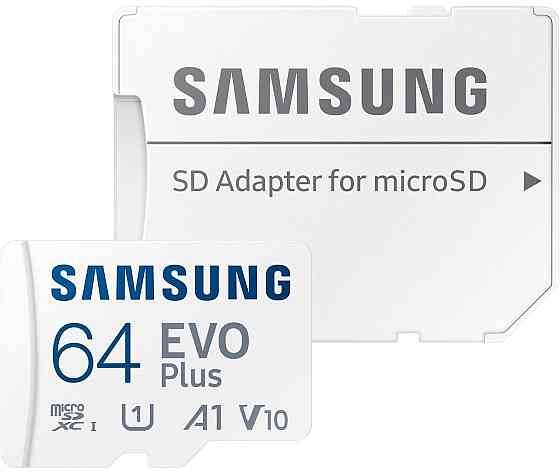 Картка пам'яті MicroSDXC 64 GB UHS-I/U3 Class 10 Samsung Evo Plus R160MB/s + SD-адаптер (MB-MC64SA/EU) ( 64 ГБ ) Харків