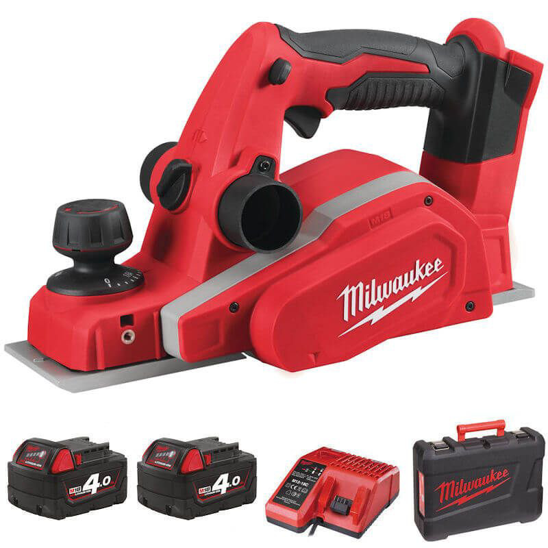 Рубанок аккумуляторный MILWAUKEE, M18 BP-402C, 82мм (+зар.устройство, 2акум.Х 4Ач,кейс) Одесса - изображение 1