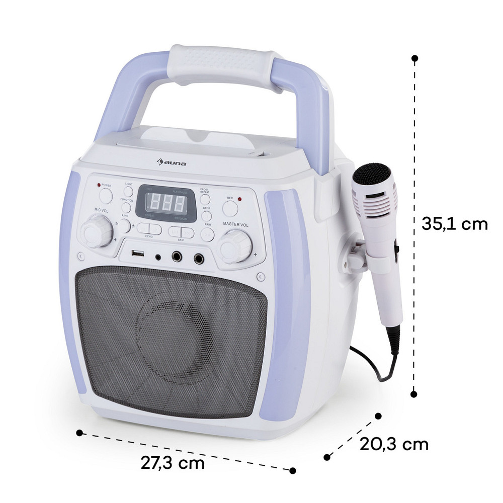 Караоке-система StarMaker Plus Караоке-машина Bluetooth USB CD LED Show RCA (Германия, читать описание) Ровно - изображение 9