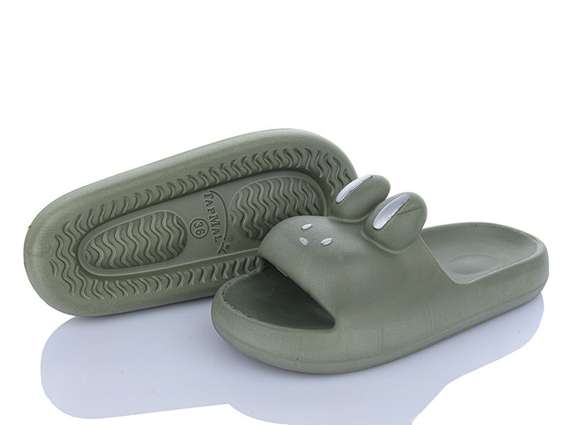 Жіночі шльопанці з піні на платформі товста підошва олива Одеса - фото 2