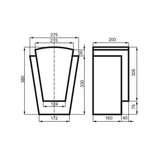 Замок фасадный Prestige Decor ZC 105 Днепр