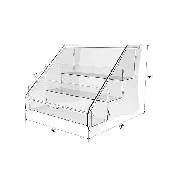 Подставка , горка под макаруны EKOSTAR на 3 полки Киев