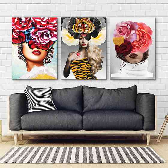 Модульна картина Абстракція Дівчина Art-11_B3 Київ