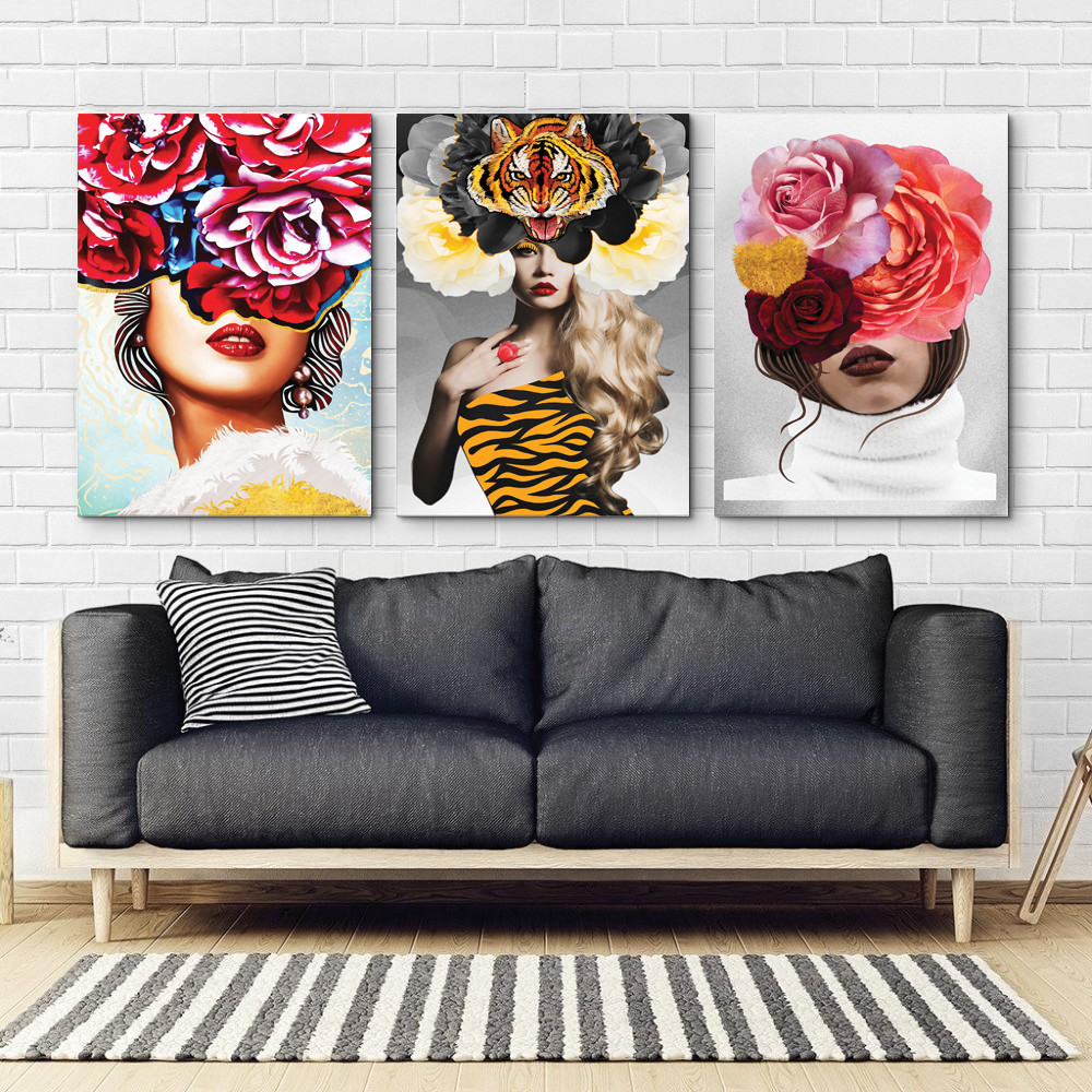 Модульна картина Абстракція Дівчина Art-11_B3 Київ - фото 2