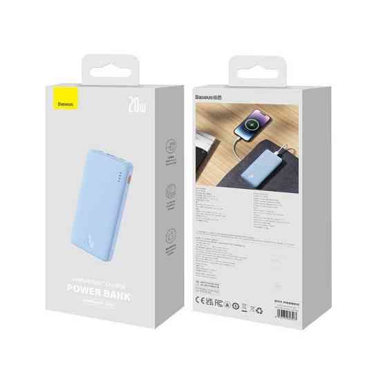 Павербанк 10000 mAh Baseus Airpow 20W P10022801313-00 быстрая зарядка power bank повербанк Одесса
