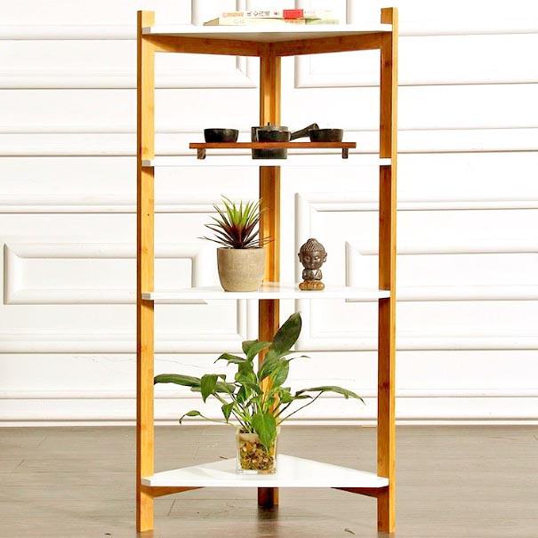 Стеллаж угловой для ванной 