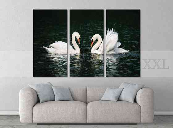 Модульна картина Лебеді Озеро Art-182_XXL Київ