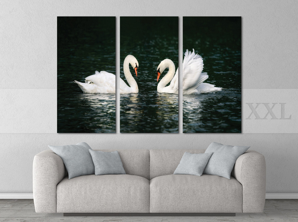 Модульна картина Лебеді Озеро Art-182_XXL Київ - фото 2