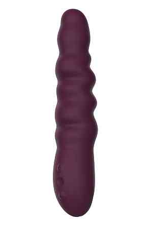 Вибратор классический рельефный Dream Toys ESSENTIALS Ripped Power Vibe, фиолетовый Sex Aura Киев