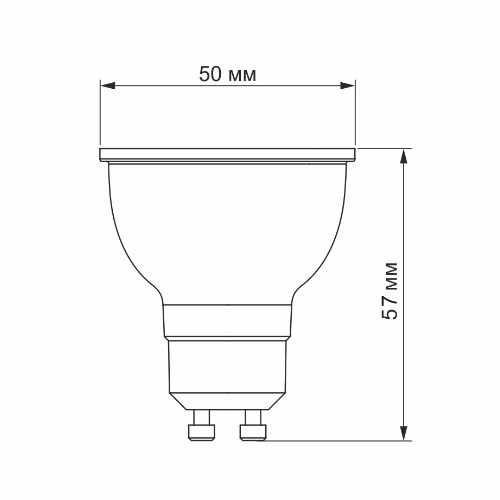 Лампа MR16e 8W GU10 4100К 220V LED Videx Житомир