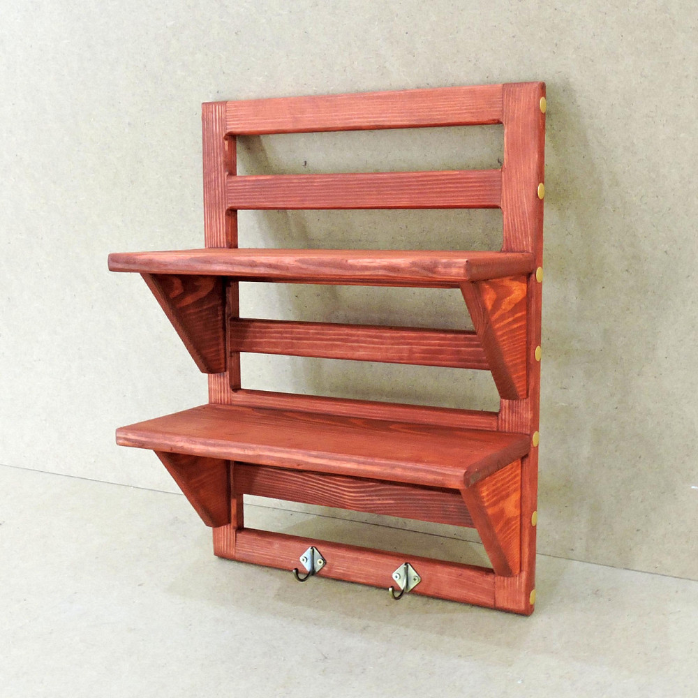 Настінна полиця "Макау" корал Миколаїв - фото 4